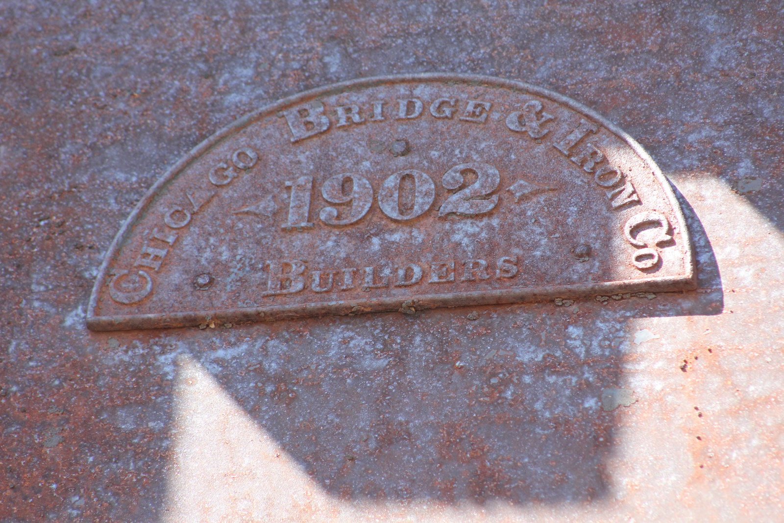 Plaque, south approach girder